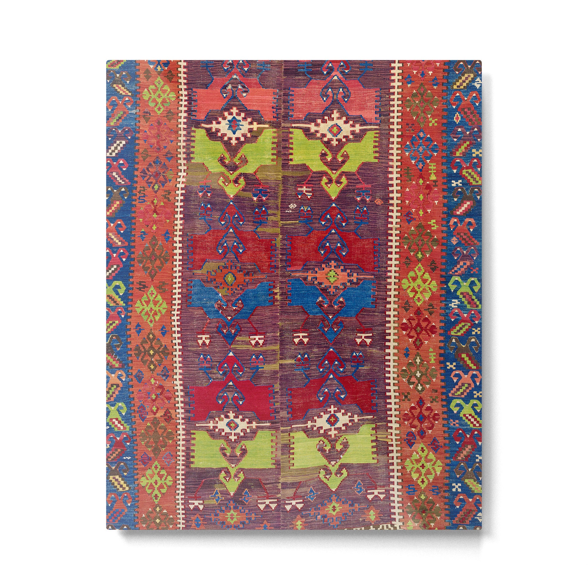 Yesilova Nigde Province Central Anatolian Kilim Print Metal Print Gallery Image 4