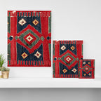 Yüncü  Antique Balikesir Turkish Kilim Print Canvas Print Gallery Image 3