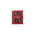 Yüncü  Antique Balikesir Turkish Kilim Print Art Print Gallery Image 1