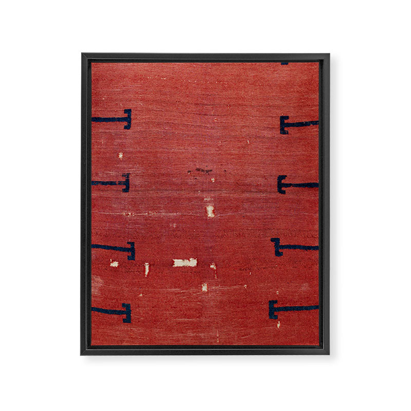 Yüncü  Antique Balikesir Turkish Pile Rug Print Framed Canvas Print Gallery Image 3