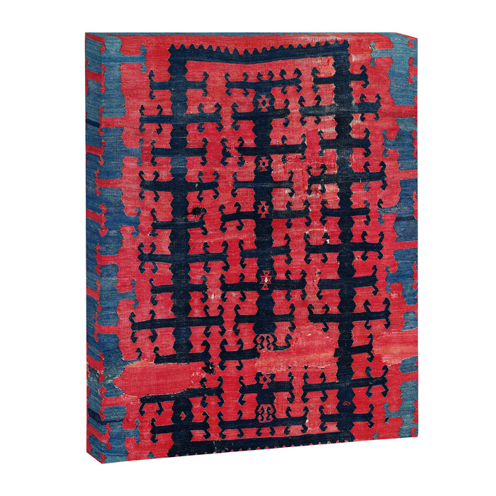 Yüncü  Antique Turkish Balikesir Kilim Rug Print Canvas Print Gallery Image 1