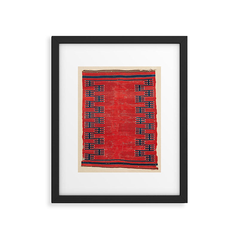Yüncü Balikesir Northwest Anatolian Kilim Print Framed Art Print Gallery Image 5
