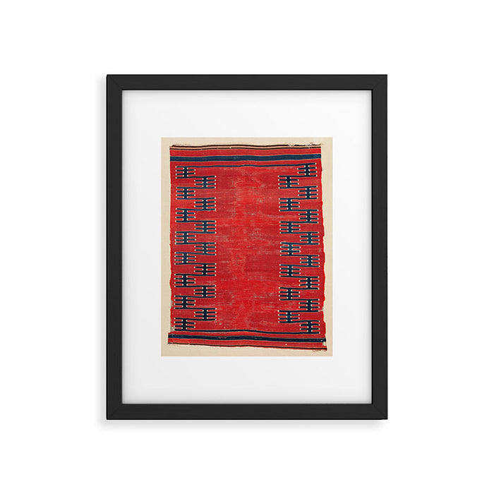 Yüncü Balikesir Northwest Anatolian Kilim Print Framed Art Print Gallery Image 1
