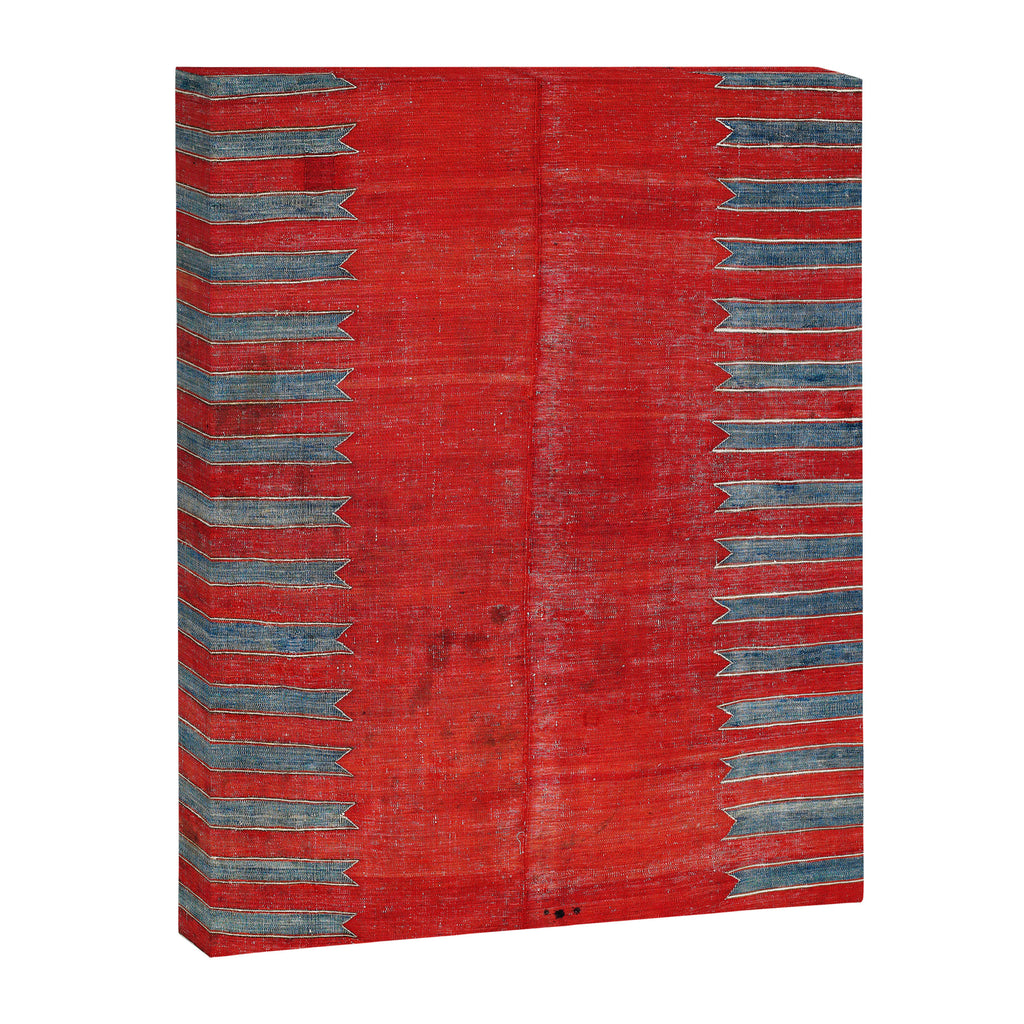 Yürük  Antique Manisa West Anatolian Kilim Print Canvas Print Gallery Image 3