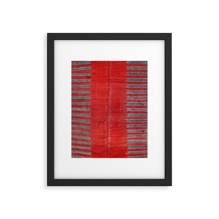 Yürük  Antique Manisa West Anatolian Kilim Print Framed Art Print Gallery Image 1