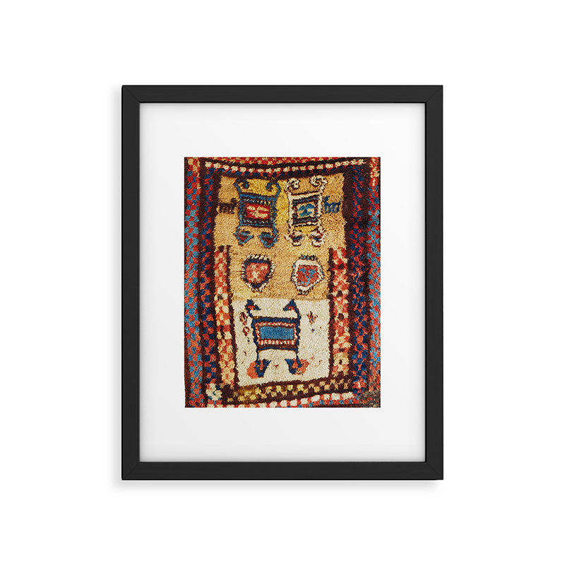Zakatale Central Caucasus Sleeping Rug Print Framed Art Print Gallery Image 5