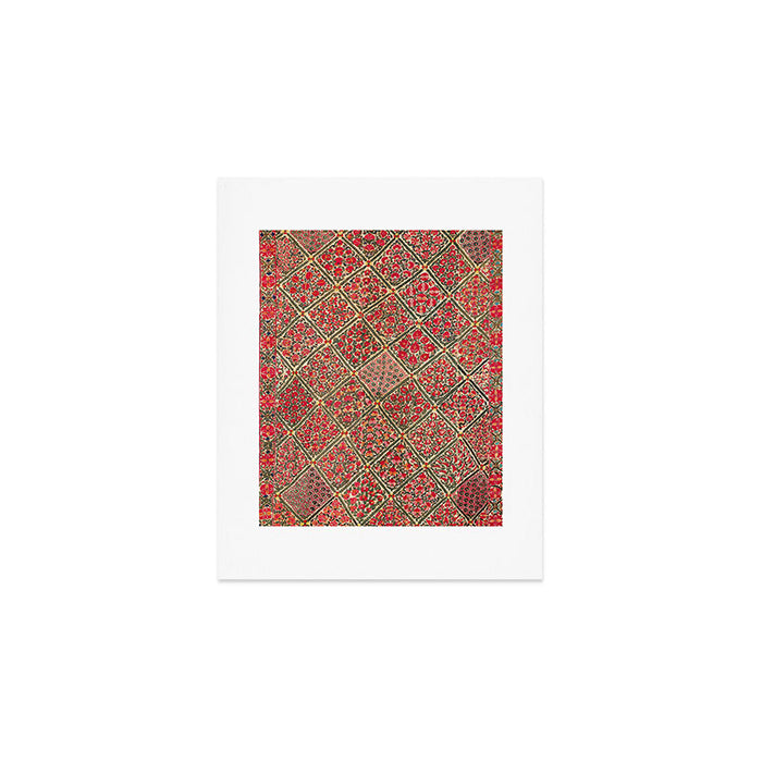 Zarafshan Suzani Uzbekistan Embroidery Print Art Print Gallery Image 1