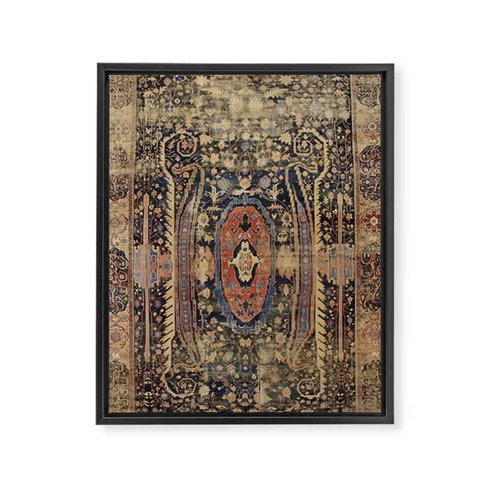 Ziegler Sultanabad West Persian Rug Print Framed Canvas Print Gallery Image 1