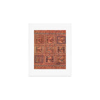 Zili South Caucasus Azerbaijan Antique Flatweave Rug Print Art Print Gallery Image 1