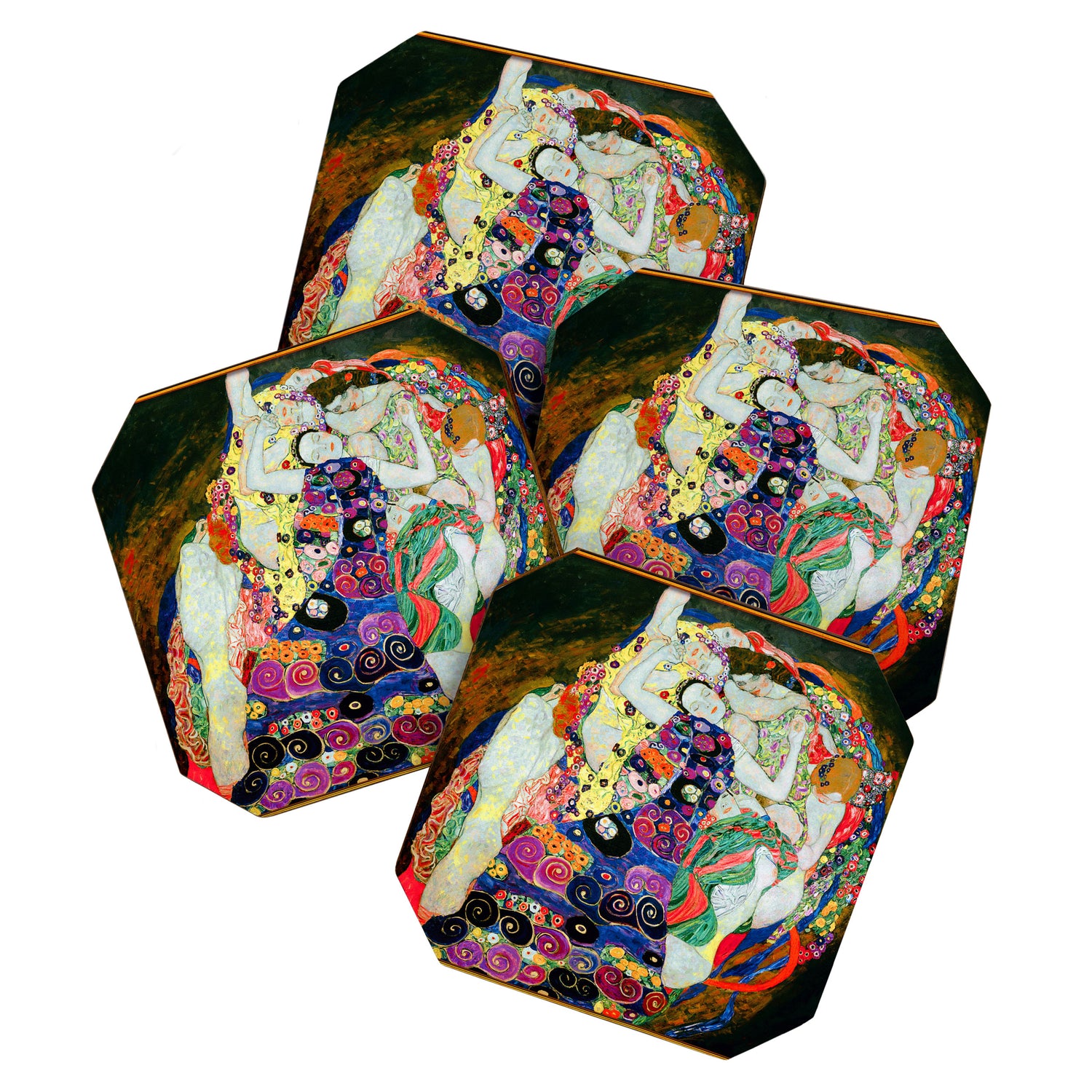 Art Nouveau Ladies - Gustav Klimt Coaster Gallery Image 1