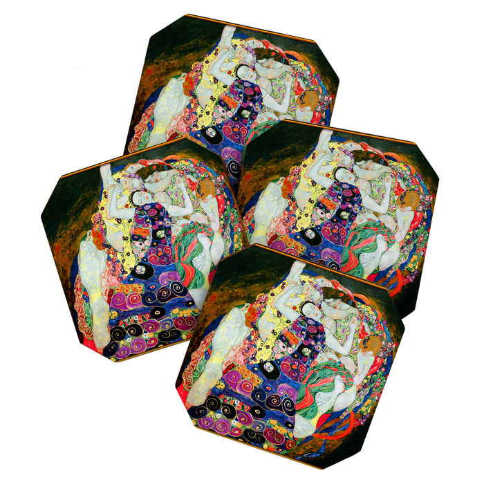 Art Nouveau Ladies - Gustav Klimt Coaster Gallery Image 1