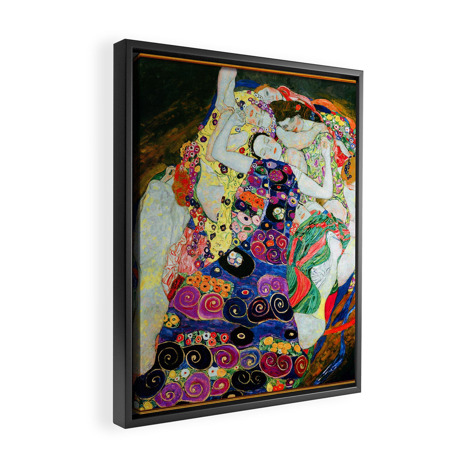Art Nouveau Ladies - Gustav Klimt Framed Canvas Print Gallery Image 2