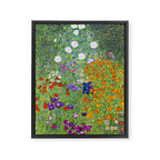 Flower Garden - Gustav Klimt Framed Canvas Print Gallery Image 8