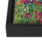 Gustav Klimt Flower Garden 2 Framed Canvas Print Gallery Image 3