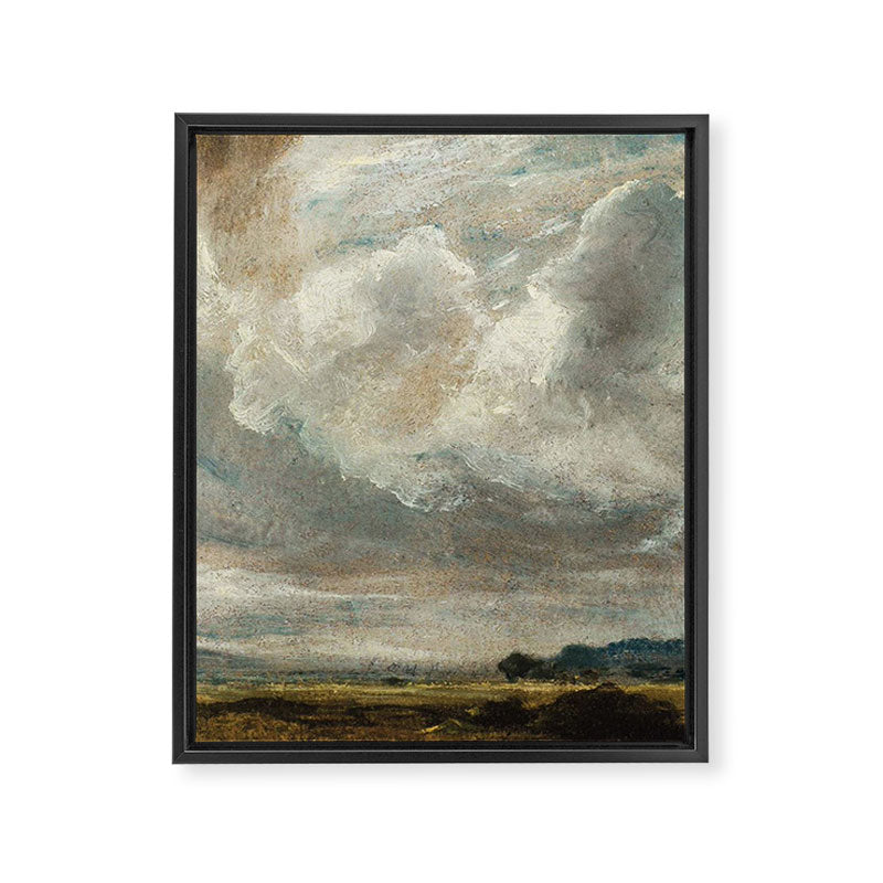 Landscape with clouds by John Constable Framed Canvas Print Gallery Image 6
