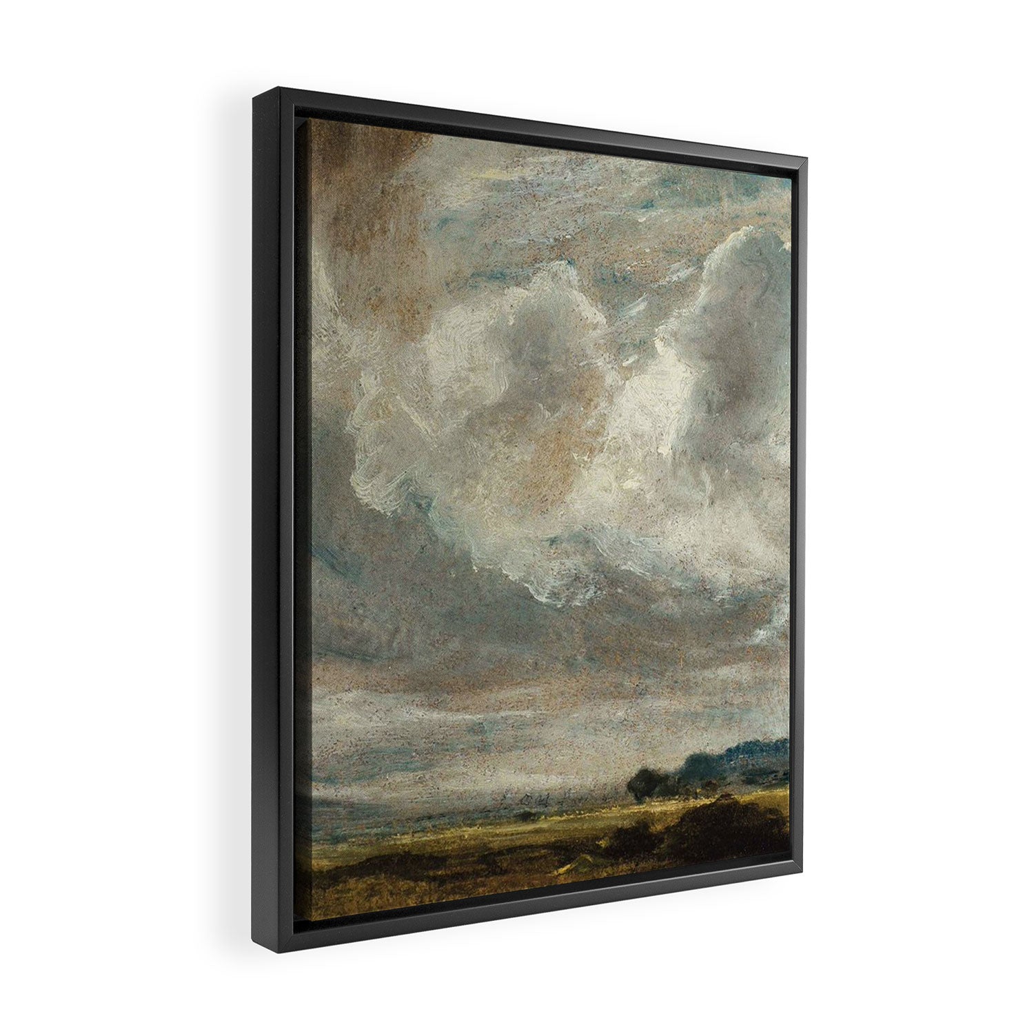 Landscape with clouds by John Constable Framed Canvas Print Gallery Image 2