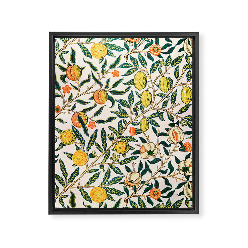 Lemon tree pattern vintage William Morris print Framed Canvas Print Gallery Image 6