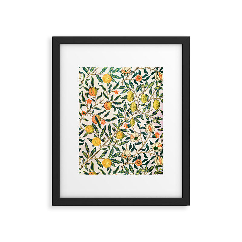 Lemon tree pattern vintage William Morris print Framed Art Print Gallery Image 5