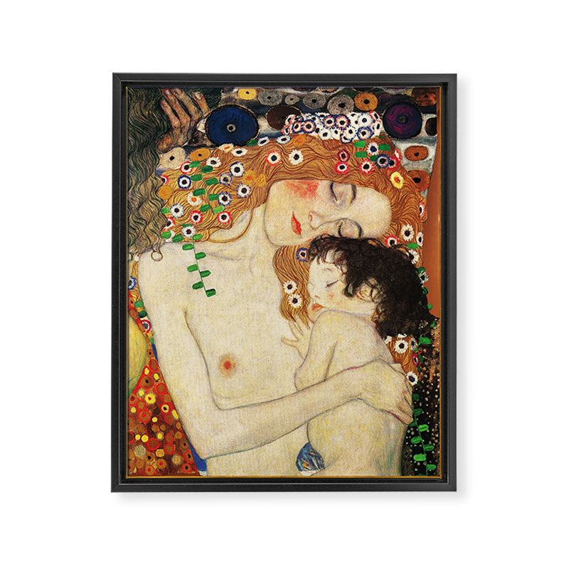 Mother and Baby - Gustav Klimt Framed Canvas Print Gallery Image 6
