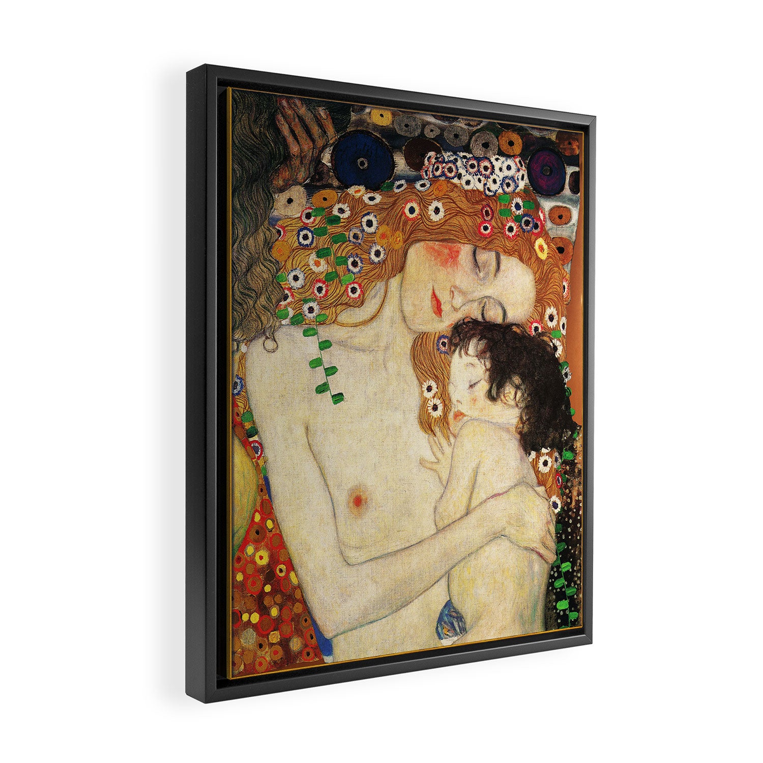 Mother and Baby - Gustav Klimt Framed Canvas Print Gallery Image 2