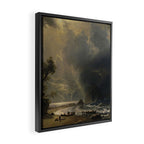 Puget Sound on the Pacific Coast (1870) - Albert Bierstadt Framed Canvas Print Gallery Image 2