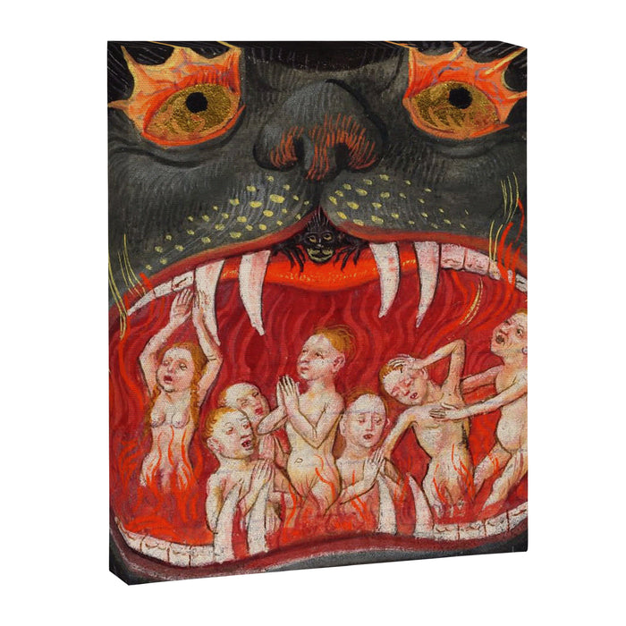 The mouth of Hell medieval art Canvas Print Gallery Image 1