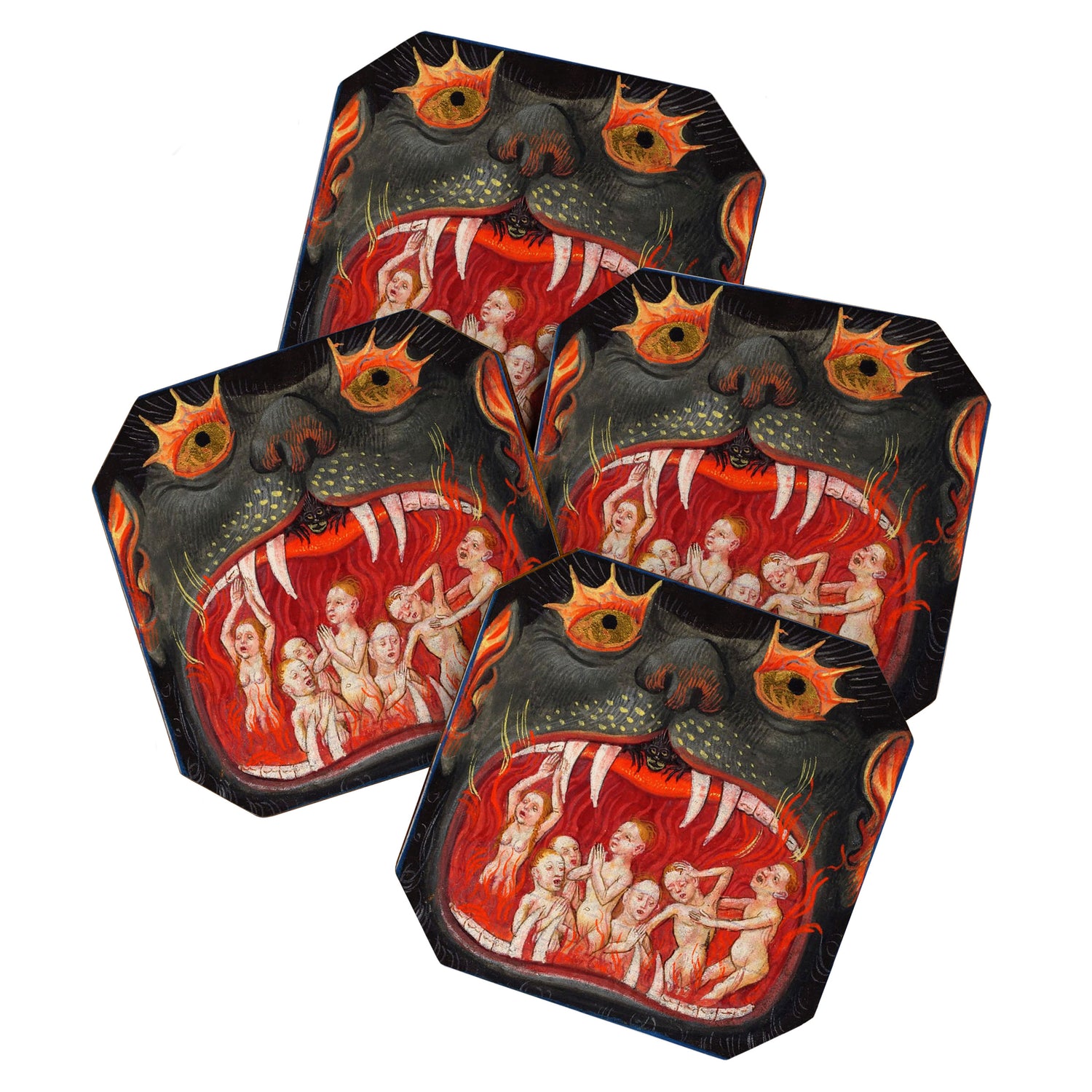 The mouth of Hell medieval art Coaster Gallery Image 1
