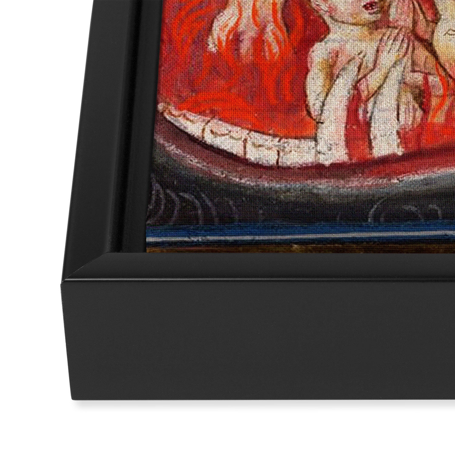 The mouth of Hell medieval art Framed Canvas Print Gallery Image 3