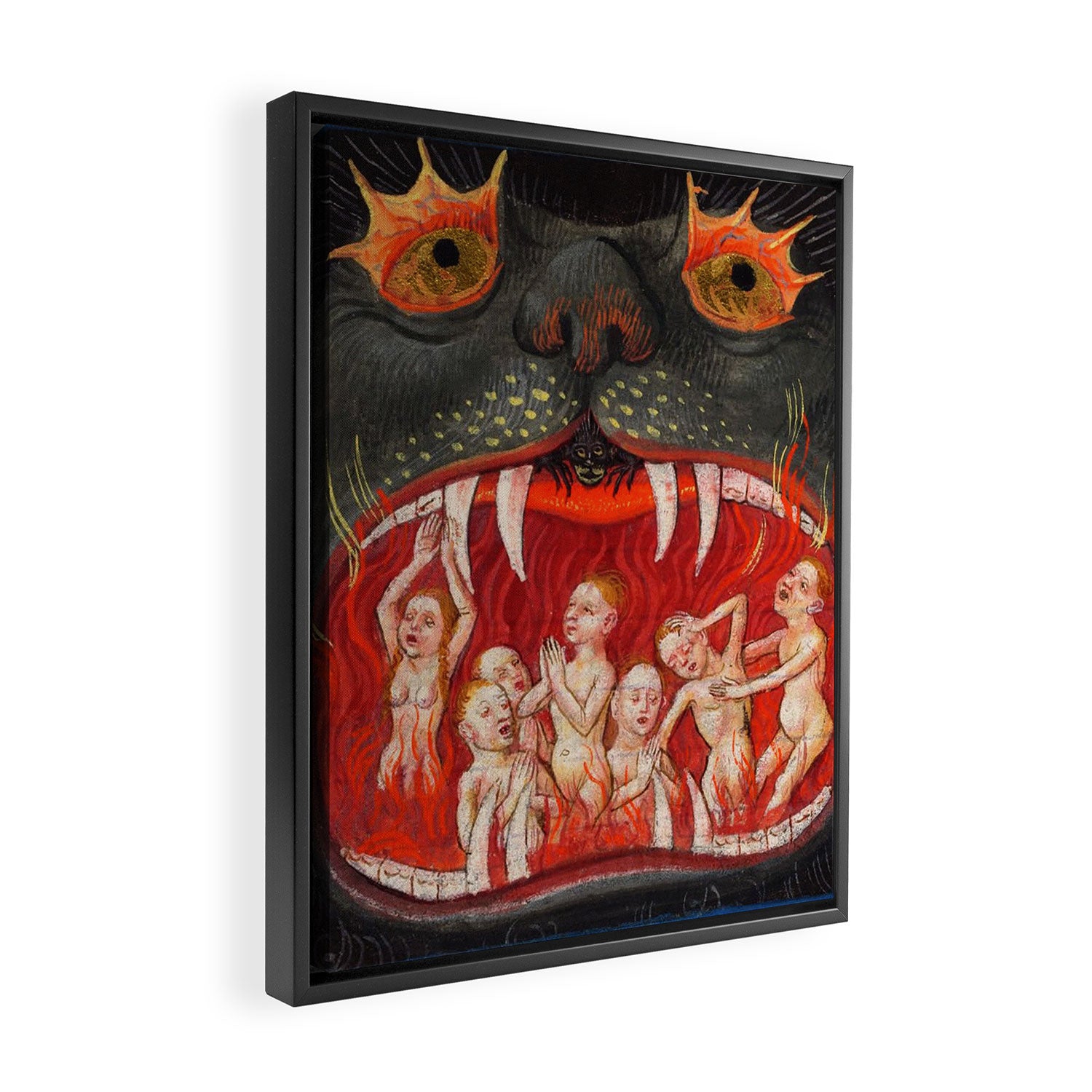 The mouth of Hell medieval art Framed Canvas Print Gallery Image 2