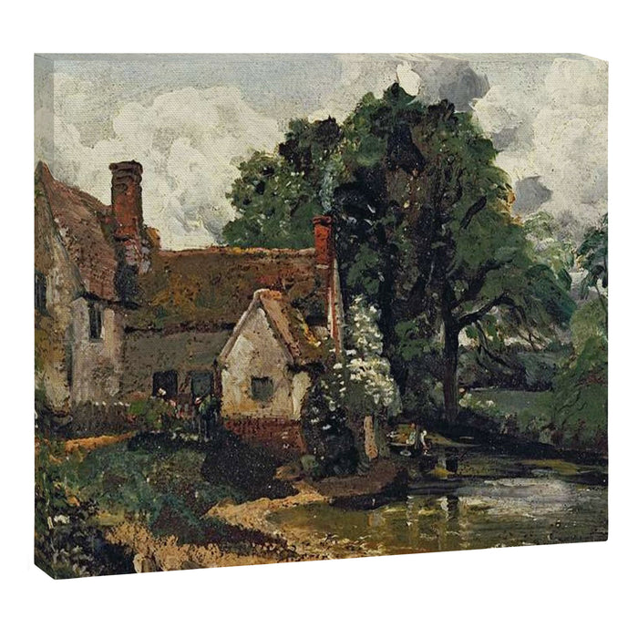 Vintage painting of a house by John Constable Canvas Print Gallery Image 1