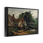 Vintage painting of a house by John Constable Framed Canvas Print Gallery Image 2