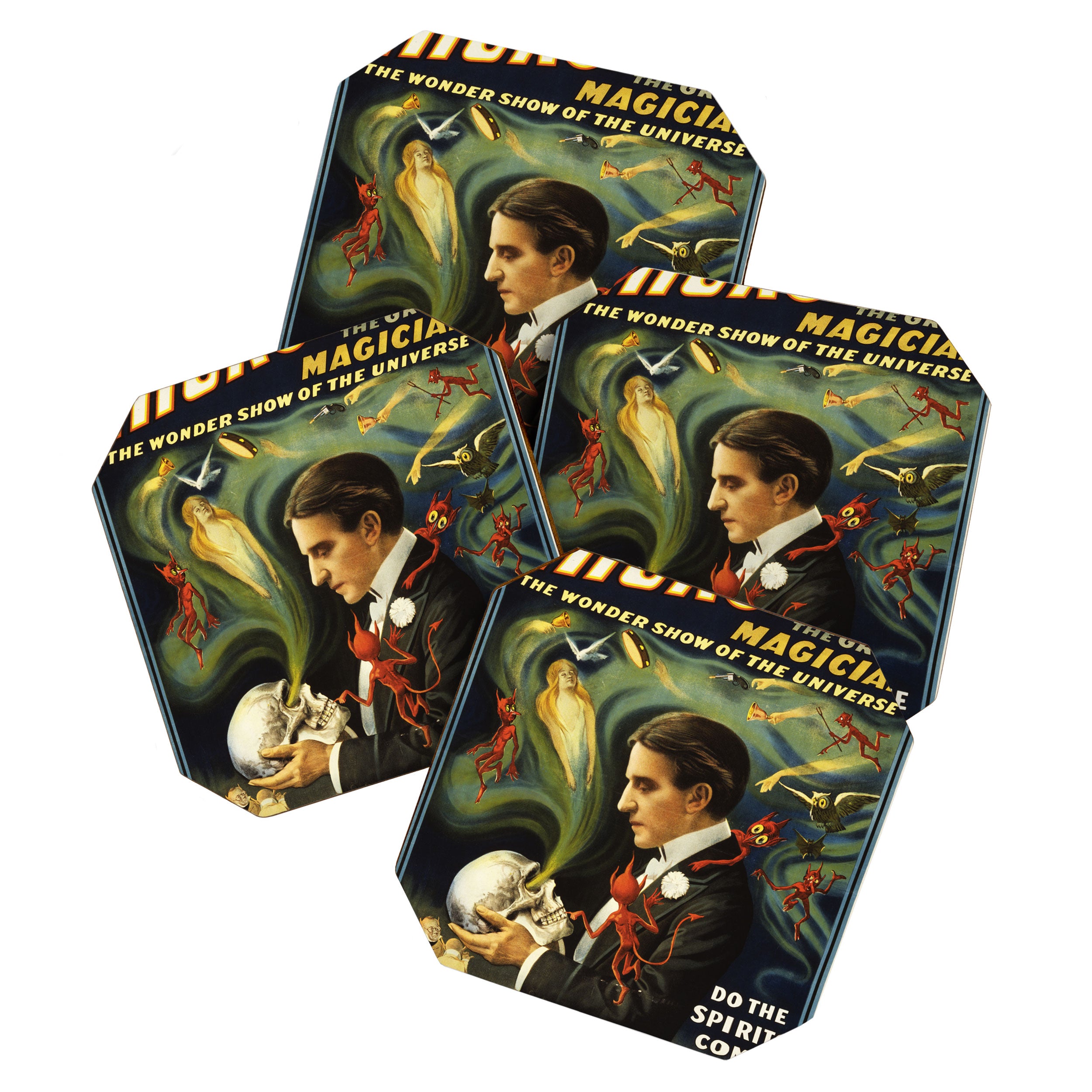 Vintage Thurston Magic poster Coaster Gallery Image 1