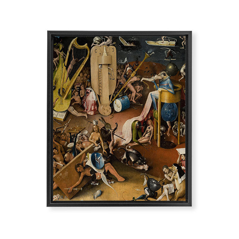 Visions of Hell by Heironymus Bosch Framed Canvas Print Gallery Image 6