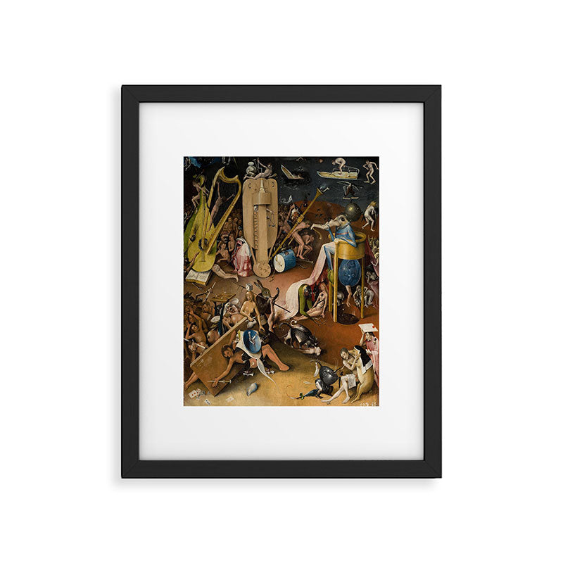 Visions of Hell by Heironymus Bosch Framed Art Print Gallery Image 5