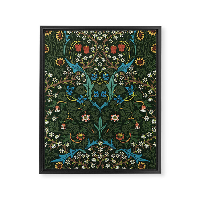 William Morris floral print Framed Canvas Print Gallery Image 1