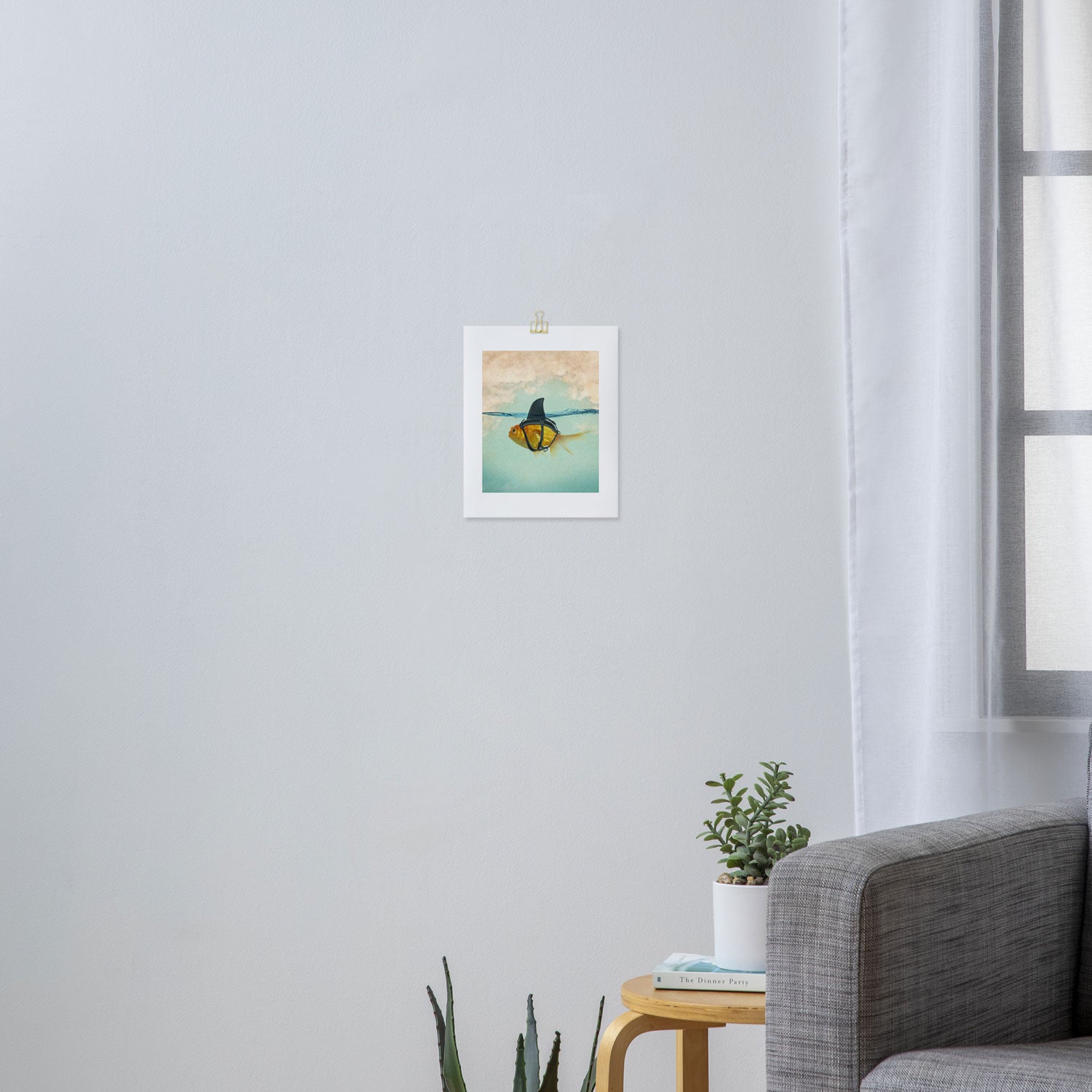 Brilliant DISGUISE - Goldfish with a Shark Fin Art Print Gallery Image 3