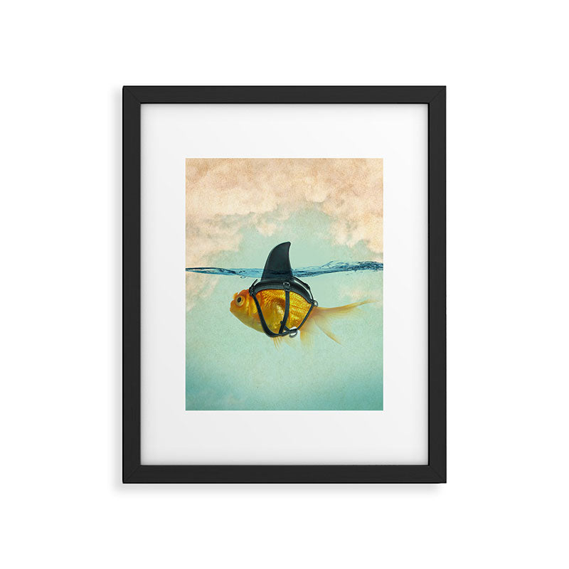 Brilliant DISGUISE - Goldfish with a Shark Fin Framed Art Print Gallery Image 4