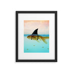 goldfish with a shark fin Framed Art Print Gallery Image 6