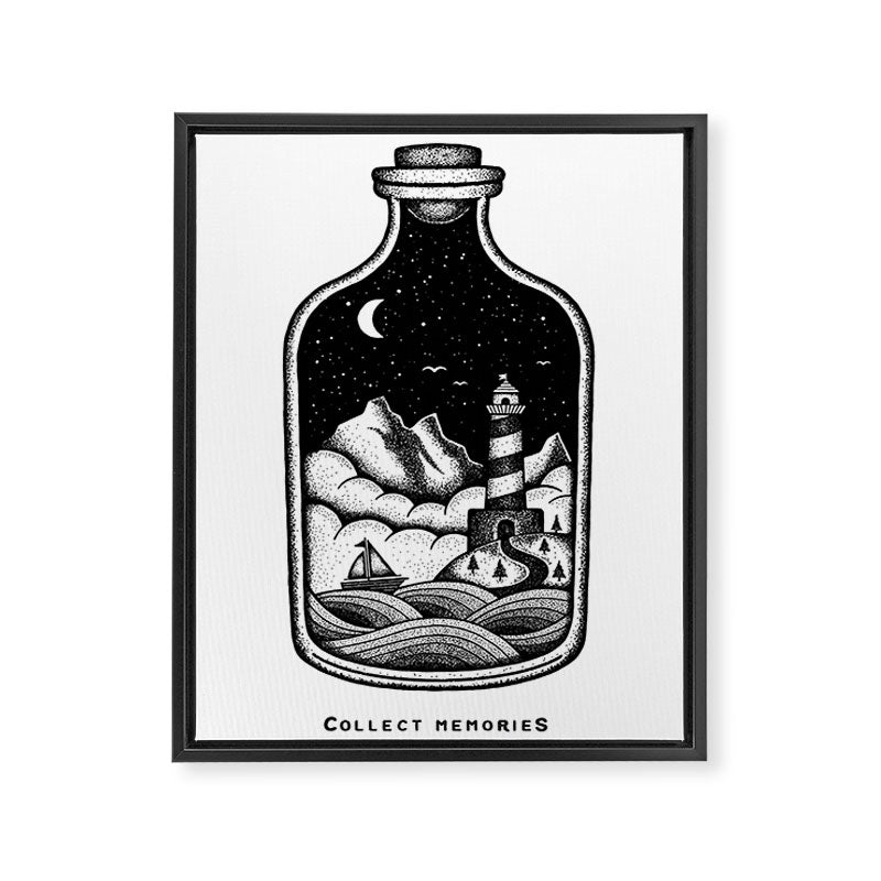COLLECT MEMORIES Framed Canvas Print Gallery Image 6
