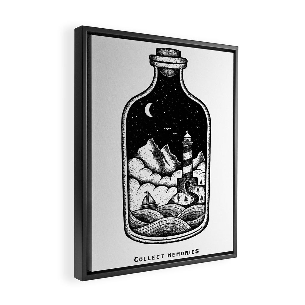 COLLECT MEMORIES Framed Canvas Print Gallery Image 2