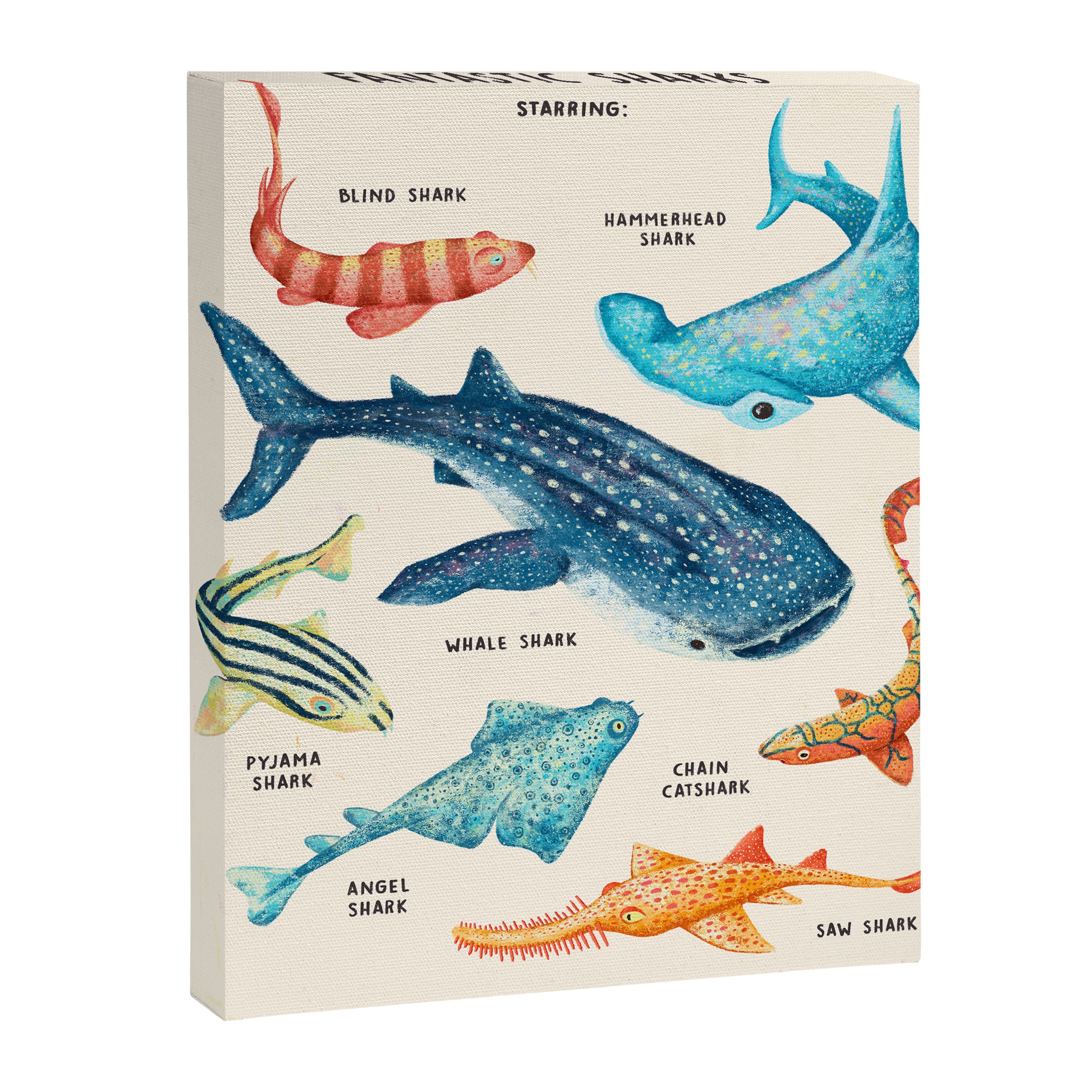 FANTASTIC SHARKS Canvas Print Gallery Image 3