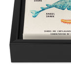 FANTASTIC SHARKS Framed Canvas Print Gallery Image 3