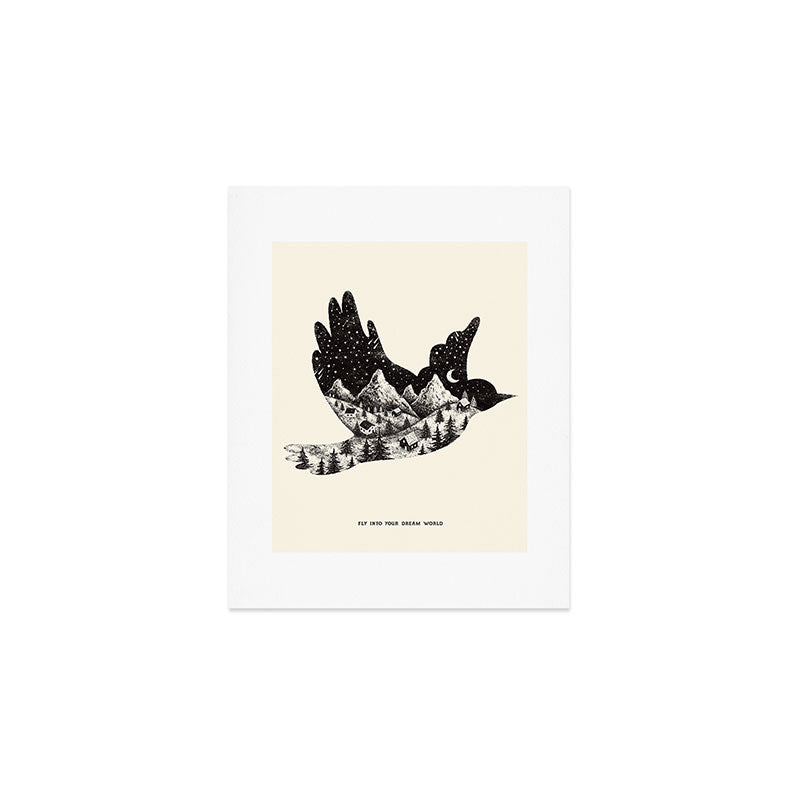 FLY INTO YOUR DREAM WORLD Art Print Gallery Image 1