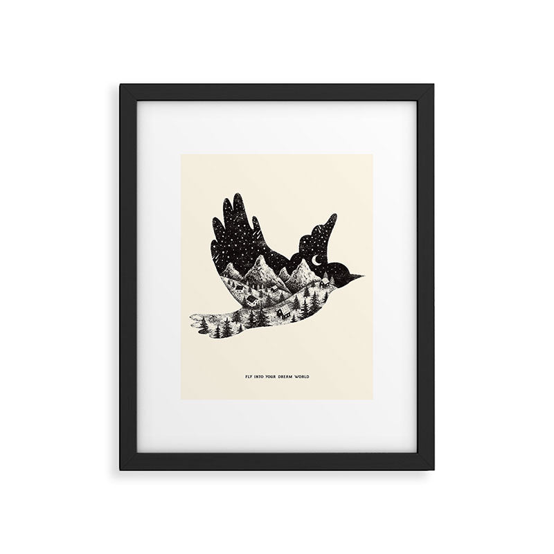 FLY INTO YOUR DREAM WORLD Framed Art Print Gallery Image 5
