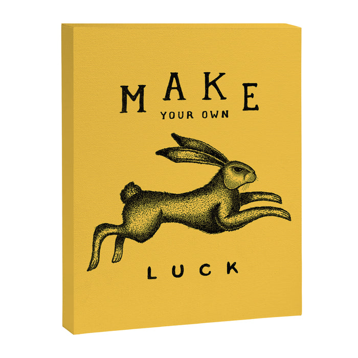 MAKE YOUR OWN LUCK Canvas Print Gallery Image 1