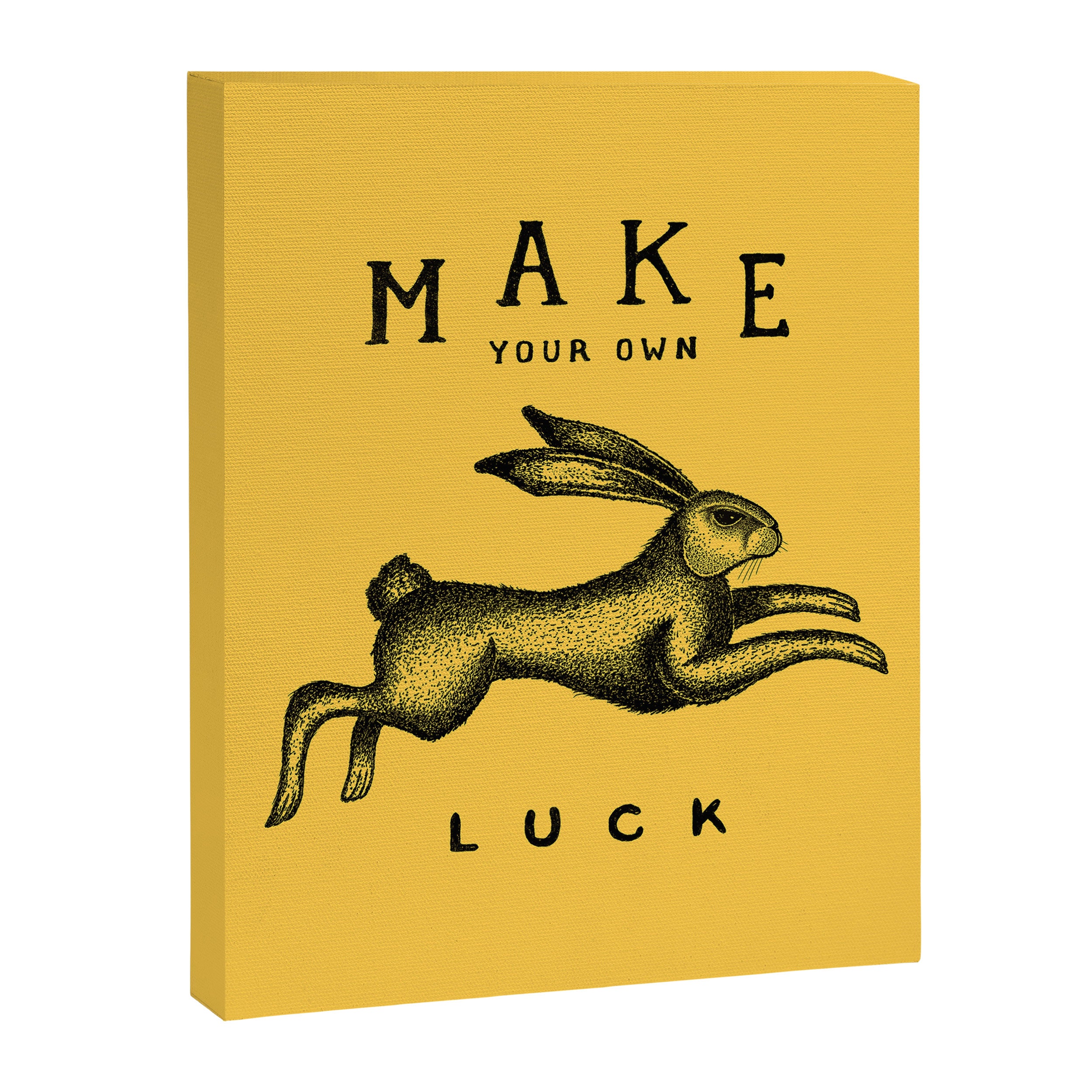 MAKE YOUR OWN LUCK Canvas Print Gallery Image 6