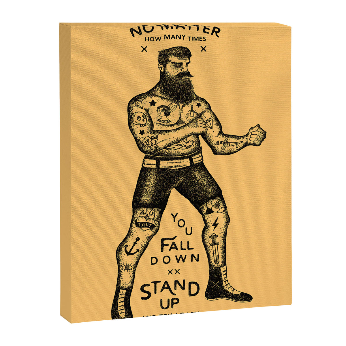 STAND UP AND TRY AGAIN Canvas Print Gallery Image 6