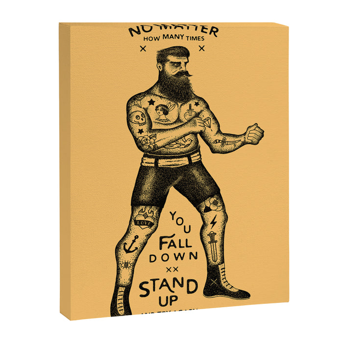 STAND UP AND TRY AGAIN Canvas Print Gallery Image 1