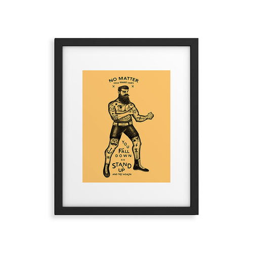 Stand Up And Try Again Framed Art Print Gallery Image 4