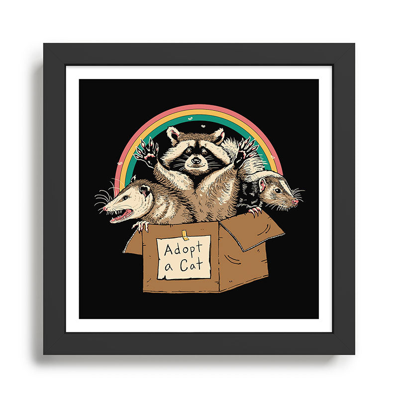 Adopt Forbidden Cats Framed Art Print Gallery Image 1